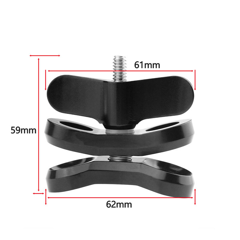 Dodatna oprema za kameru Ronilačka svjetla Lopta leptir stezaljka za držač za stezaljku Aluminij za Gopro Hero 3+/4/5 Xiaoyi Gitup SJ6000 kameru