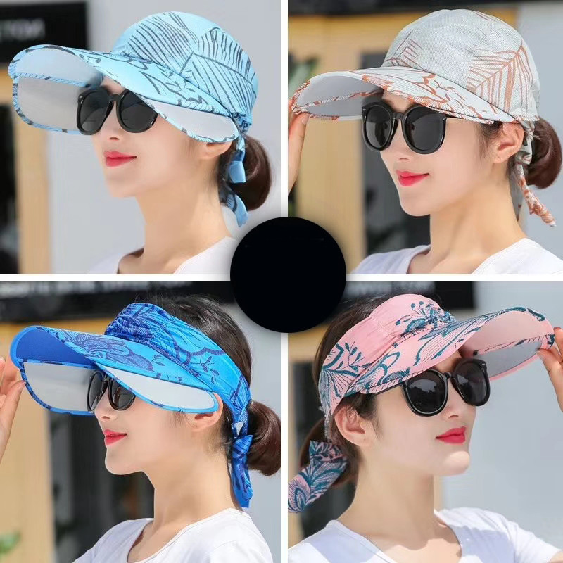 Nová letná slnečná čiapka z roku 2019, dámska čiapka s UV ochranou, slnečná čiapka, vonkajšia veľká čiapka