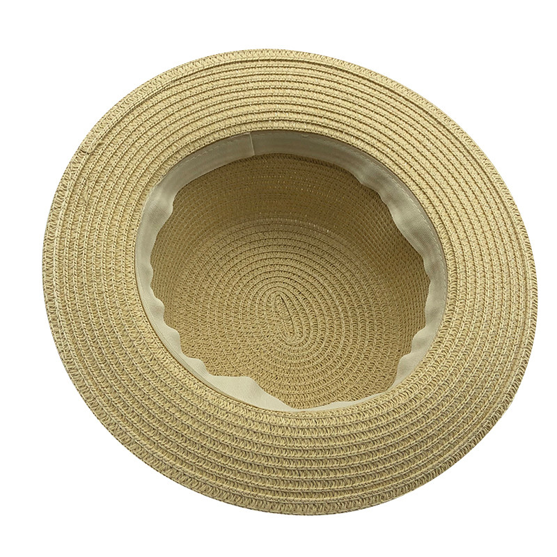 Vară 2020 Pălării de soare plate pentru femei chapeau feminino pălărie de paie stil panama cappelli Side with perle Beach găleată șapcă fată topee