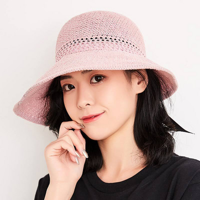 2022. Nova prazna gornja mašna Ženski slamnati šeširi sa širokim obodom Ljetni šeširi za sunčanje za žene Ženski šeširi za plažu Sklopivi zaštitnik za sunčanje Ravni Gorras