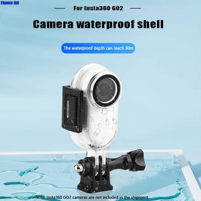 Insta360 GO 2 átlátszó vízálló héj 30M búvárvédő keret tok Insta 360 Go2 víz alatti búvár védő héjhoz