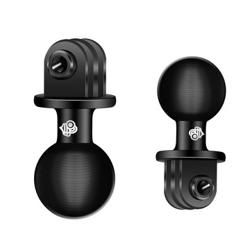 Προσαρμογέας 1 ιντσών Mini Tripod Ball Head Base Adapter για GoPro 360 μοιρών περιστροφής κεφαλής μπάλας κάμερας Βάση τριπόδου για βάσεις μοτοσικλέτας