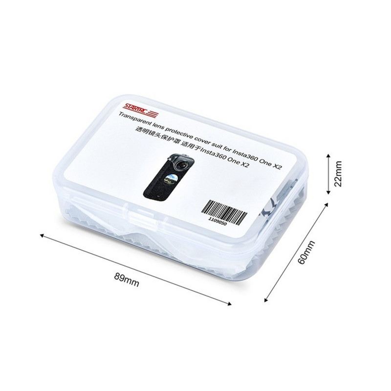 Caurspīdīgs objektīva aizsargs priekš Insta360 X3/ ONE X2 Putekļu necaurlaidīgs aizsargapvalks pret nokrišanu kameras korpuss Insta360 ONE X3 piederumiem