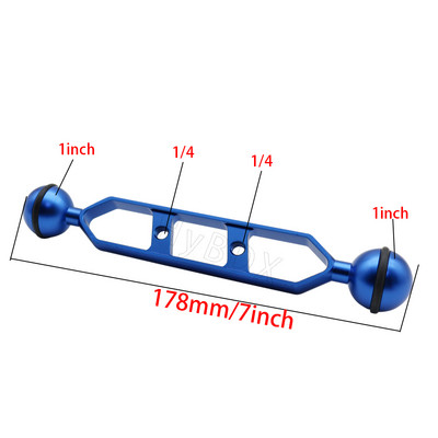 5 7 9 11 inch Dual Ball Head 1" Braț de extensie adaptor pentru îmbinare pentru GoPro Subacvatic Fluture Clamp Mount Scuba Diving Lights Torta