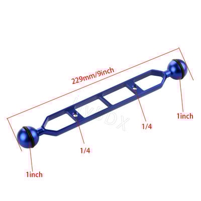 5 7 9 11 inch Dual Ball Head 1" Braț de extensie adaptor pentru îmbinare pentru GoPro Subacvatic Fluture Clamp Mount Scuba Diving Lights Torta