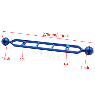 5 7 9 11 inch Dual Ball Head 1" Braț de extensie adaptor pentru îmbinare pentru GoPro Subacvatic Fluture Clamp Mount Scuba Diving Lights Torta
