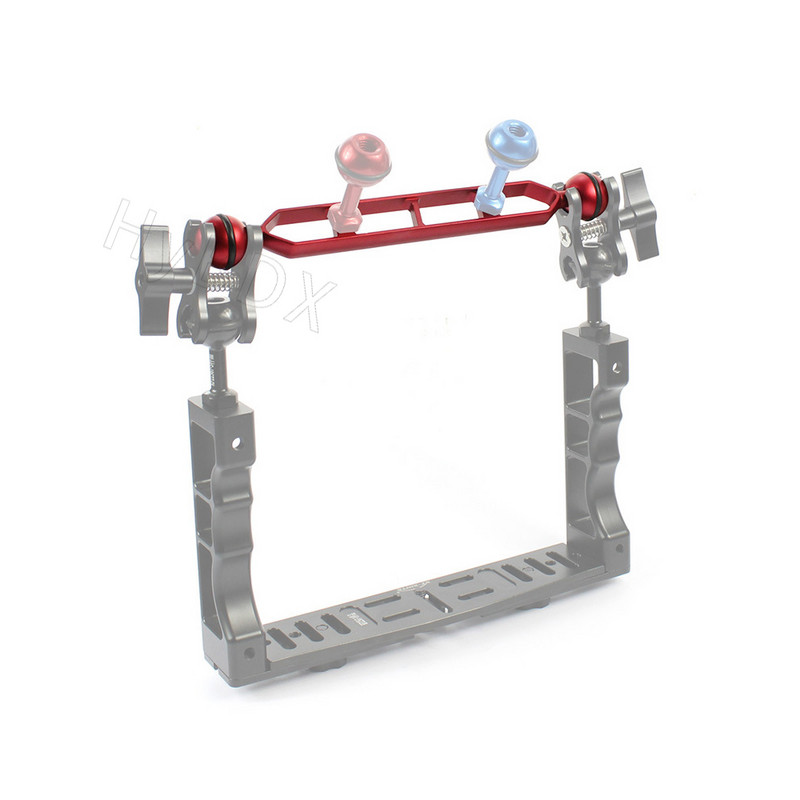 5 7 9 11 inch Dual Ball Head 1" Braț de extensie adaptor pentru îmbinare pentru GoPro Subacvatic Fluture Clamp Mount Scuba Diving Lights Torta