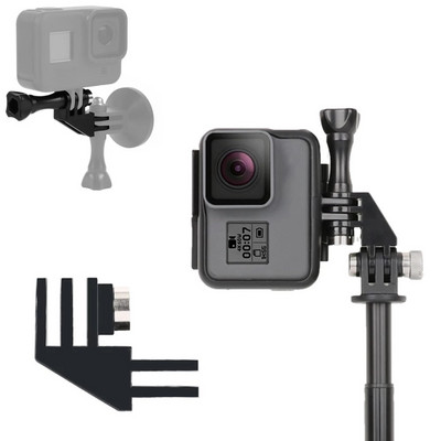 LANBEIKA vertikālā šaušanas stiprinājuma 90 grādu adaptera regulēšana vairāku pārveidošanas sviru Gopro Hero 11 10 9 SJCAM DJI OSMO Action 2 3