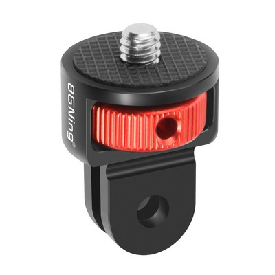 BGNING 360 Pööratav 1/4-tolline CNC ministatiivi adapteri kinnitus GoPro jaoks POCKET 2/ FIMI PALM 2/Insta360 ONE X2/X kaamera jaoks