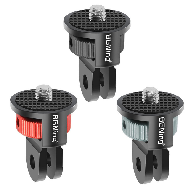 BGNING 360 Pööratav 1/4-tolline CNC ministatiivi adapteri kinnitus GoPro jaoks POCKET 2/ FIMI PALM 2/Insta360 ONE X2/X kaamera jaoks