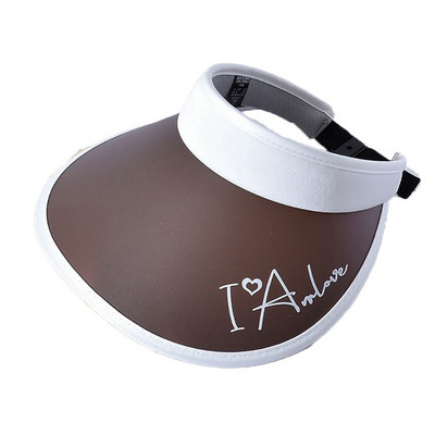 Moterų vasarinė kepurė nuo saulės plačių kraštų pliaže, tuščia viršutinė skrybėlė, reguliuojamas dangtelis nuo saulės, moteriškas lauko sportinis kepurė