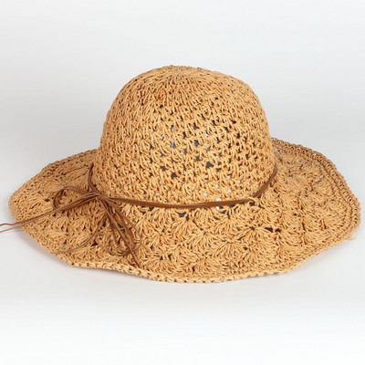 Ženski proljetni temperamentni slamnati šešir Šešir s velikim obodom Sklopivi ljetni šešir Luffy Helen Kaminski Kapa za plažu Ženski šeširi od rafije