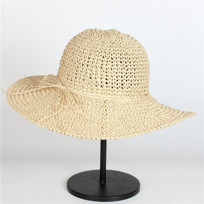 Ženski proljetni temperamentni slamnati šešir Šešir s velikim obodom Sklopivi ljetni šešir Luffy Helen Kaminski Kapa za plažu Ženski šeširi od rafije