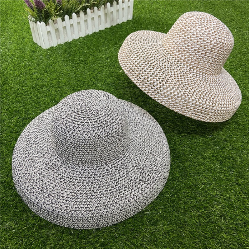 2021. gada sieviešu vasaras salmu cepure, izbraukuma sauļošanās krēms ar lielām malām saulessargiem brīvdienām, forša cepure Seaside Beach cepure