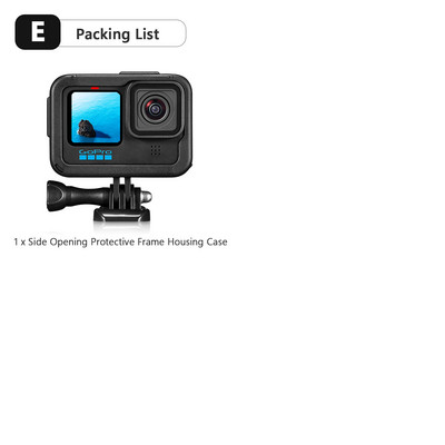 Vamson za GoPro Hero 11 10 9 crna dodatna oprema Zaštitna navlaka Okvir kućište s dvostrukim hladnim čizmama Pokrov objektiva za GoPro 10 kameru