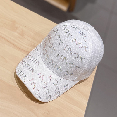 Ženske bejzbol kape Kapa za sunčanje Šešir sa šljokicama Ljeto 2021. Gorras modni hip hop šešir za trčanje na plaži Chapeao za ljeto 2021.