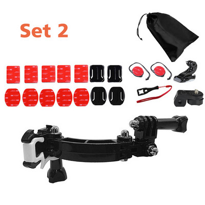 Nastaviteľný držiak na prilbu HONGDAK pre akčnú kameru GoPro 11 10 9 8 Xiaomi EKEN, držiak na motocykel, jazdecký opasok, príslušenstvo pre hlavu