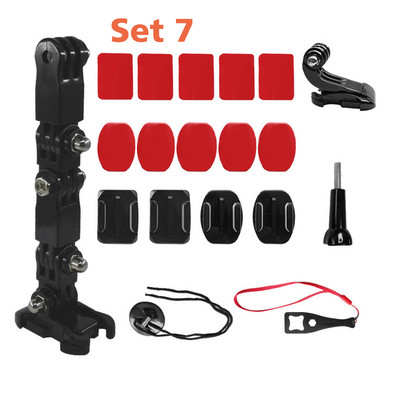 Nastaviteľný držiak na prilbu HONGDAK pre akčnú kameru GoPro 11 10 9 8 Xiaomi EKEN, držiak na motocykel, jazdecký opasok, príslušenstvo pre hlavu