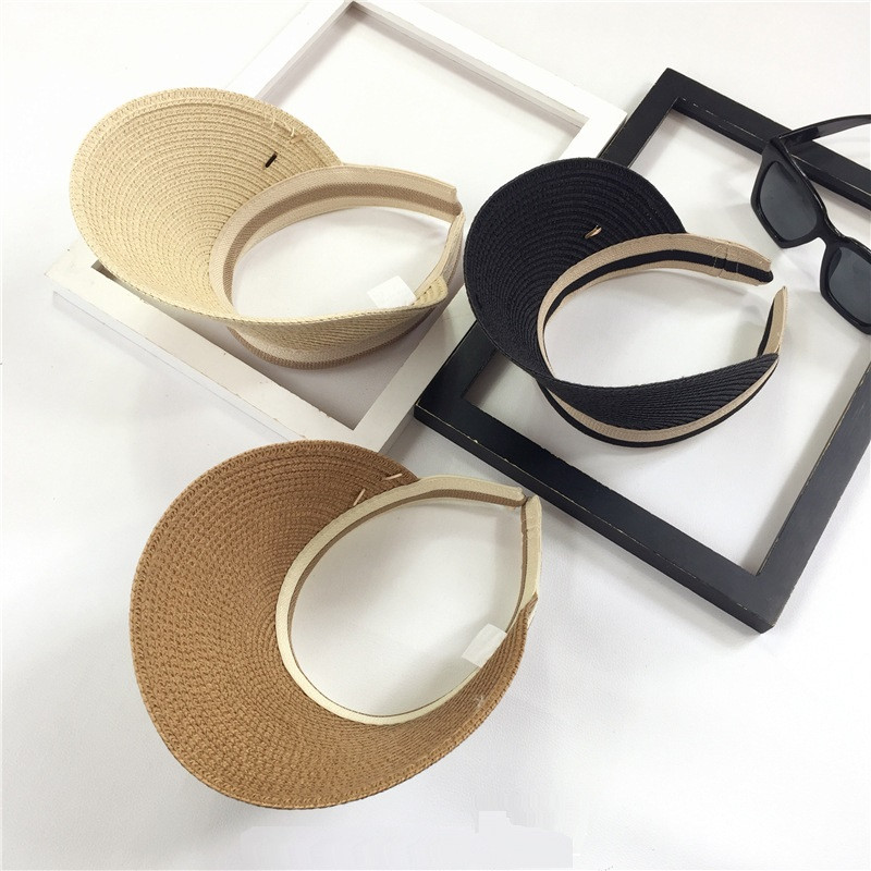 Moodsus suvine naiste vabaaja voodriga päikesesirmi mütsid õlgkübarad metallist, täiskasvanutele käsitsi valmistatud päikesevarjud, rannakübarad