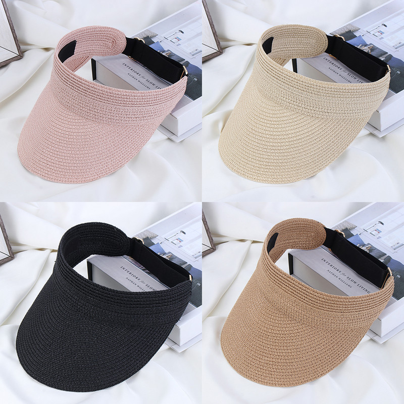 1 db UV védő női széles karimájú kalap állítható napellenző sapka szalmából összehajtható sapkával divatos kiegészítők nyári strandon a szabadban
