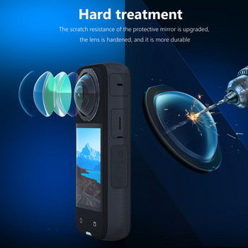 Νεότερο για Insta 360 ONE X3 Lens Guards Protection Πανοραμική κάμερα Προστατευτικό φακού για Insta360 One X3 Αξεσουάρ αθλητικής κάμερας