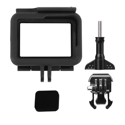 Rėmo dėklas, skirtas „GoPro Hero 7/6/5/Hero“ (2018 m.) Priedai Greitai ištraukiamas kilnojamas lizdas, varžtas (juodas) objektyvas, skirtas go pro 7, baltas sidabras