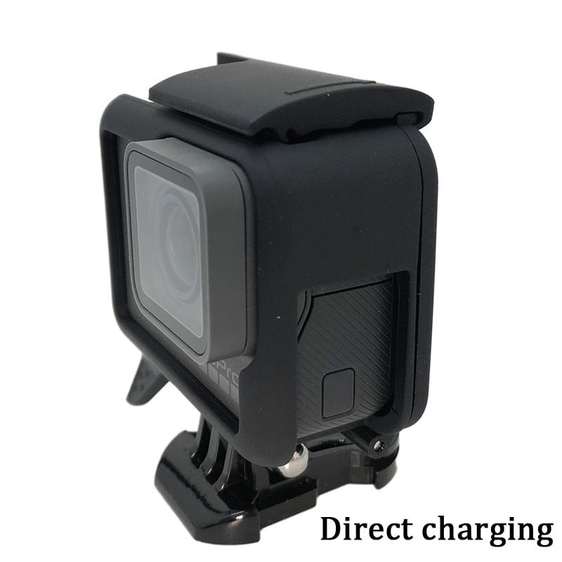 Rėmo dėklas, skirtas „GoPro Hero 7/6/5/Hero“ (2018 m.) Priedai Greitai ištraukiamas kilnojamas lizdas, varžtas (juodas) objektyvas, skirtas go pro 7, baltas sidabras