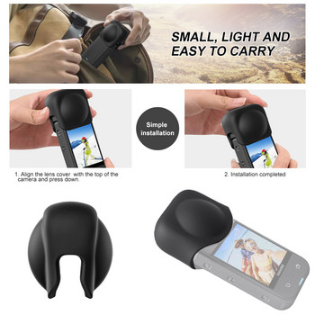 Insta360 X3 Καπάκι φακού Προστατευτικό κάλυμμα σιλικόνης για φακούς κάμερας Insta 360 X3 Dust Flexible μαλακό καπάκι κατά των γρατσουνιών