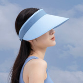 Ljetna kapa za sunčanje za žene Elastična prilagodba Veliki obod Prazna kapa Moda za žene Turizam Odmor za slobodno vrijeme Krema za sunčanje Kapa za plažu