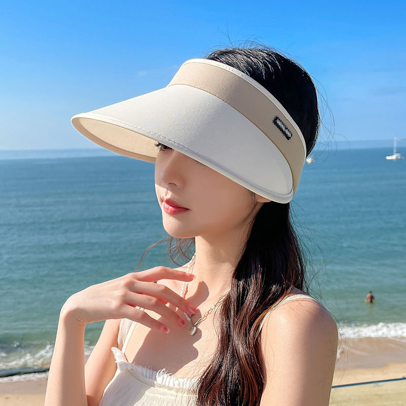 Ljetna kapa za sunčanje za žene Elastična prilagodba Veliki obod Prazna kapa Moda za žene Turizam Odmor za slobodno vrijeme Krema za sunčanje Kapa za plažu