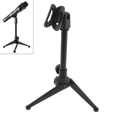 Portable Lightweight and compact Plastic Microphone Three-Legged Lifting Stand 180 Degree Rotation Angle