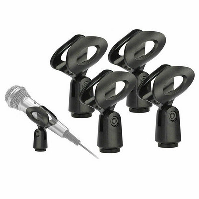 4 csomag univerzális mikrofoncsipesz Shure mikrofonrögzítő tartóhoz Kézi vezeték nélküli/vezetékes mikrofon forgatható, tartós állványcsipesz