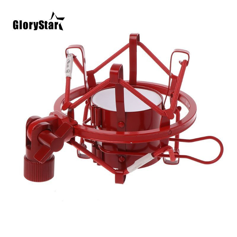 Profesionalus metalinis mikrofono amortizatoriaus tvirtinimo fiksavimo rankenėlė, mažinanti triukšmą, transliacijos klipas studija, įrašymo mikrofono laikiklis, voras, kondensatorius