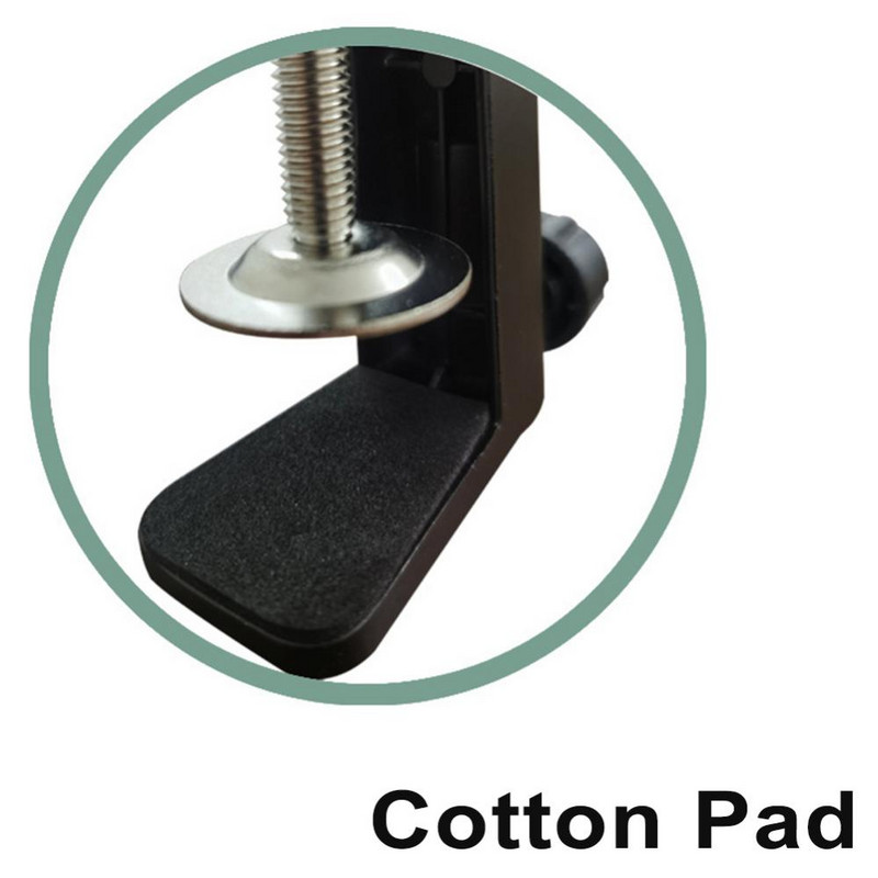 Aliuminio lydinio laikiklio spaustuko priedai „Pasidaryk pats“ fiksuotos metalinės spaustuko jungiamosios detalės Sraigtiniai kameros laikikliai transliacijos mikrofono stalinei lempai