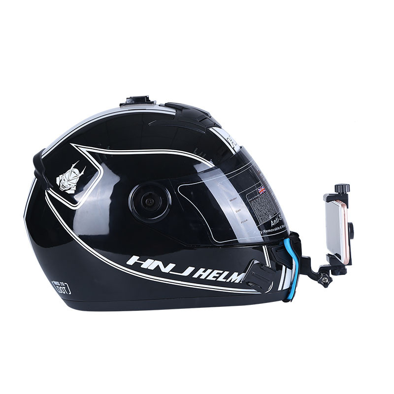 Motociklo šalmo laikiklis, skirtas iPhone Huawei Samsung Xiaomi mobiliojo telefono laikiklis, skirtas GoPro Yi 4K veiksmo kameros priedams