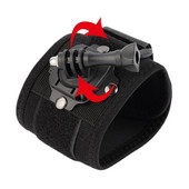 360 fokban forgatható csuklószíj szíj kar Állványra szerelhető adapter tartó csavarral Gopro Hero7 6 5 4 3 fényképezőgép tartozékaihoz