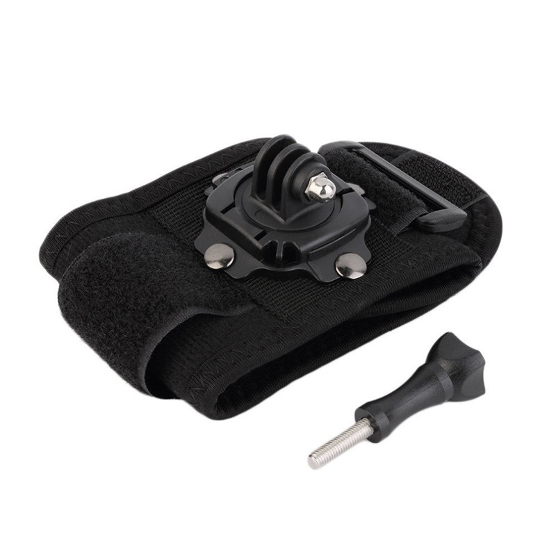 360 fokban forgatható csuklószíj szíj kar Állványra szerelhető adapter tartó csavarral Gopro Hero7 6 5 4 3 fényképezőgép tartozékaihoz