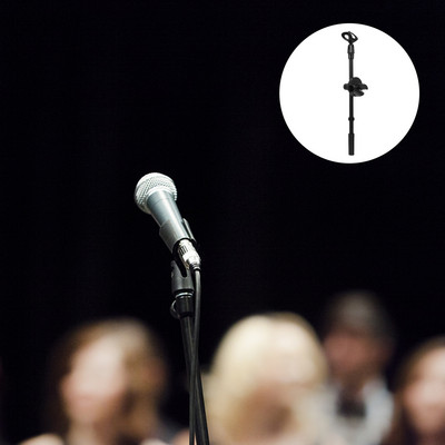 Držač za držač mikrofona Stalak za mikrofon Metalni teleskopski stalci Nosač za kopču Podesiva visina Univerzalni podni kratki rotirajući stol