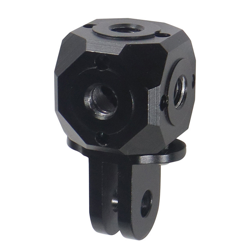 „Gopro“ priedams, lydinio adapteris, aliuminio keitiklis, 1/4–3/8 skylių trikojo pagrindo laikiklis, skirtas „Go Pro Hero 11 10 DJI Osmo Action 2“