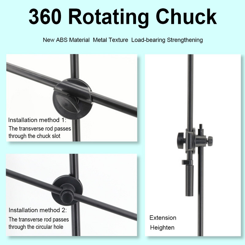 Suport bară transversală pentru microfon Suport pentru suport Clip pentru telefon Accesorii pentru stâlp trepied Suport cu șuruburi 3/8 Kit suport pentru microfon superior