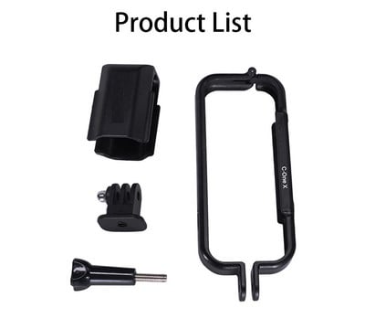 UURig apsauginis rėmelis, skirtas Insta360 One X fotoaparatui, dvigubas objektyvo dangtelis su adapteriu 1/4 sąsaja, skirta trikojo asmenukių lazdelei