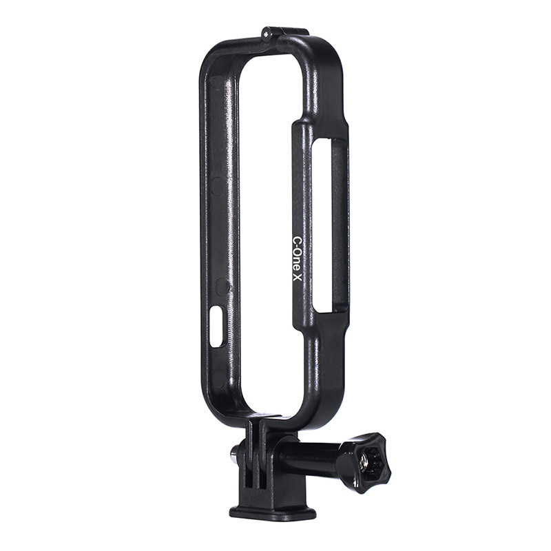 UURig apsauginis rėmelis, skirtas Insta360 One X fotoaparatui, dvigubas objektyvo dangtelis su adapteriu 1/4 sąsaja, skirta trikojo asmenukių lazdelei