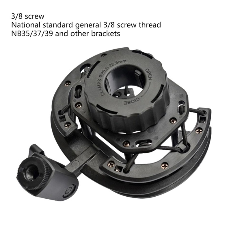 Univerzalna kopča za mikrofon, izdržljivi držač mikrofona, postolje za nosač Levitt240 249, kondenzatorska stezaljka za mikrofon, crna