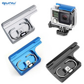 QIUNIU Snap Latch CNC aluminiu BackDoor Clip Lock Cataramă pentru GoPro Hero 4 / 3+ Carcasă pentru accesorii Go Pro
