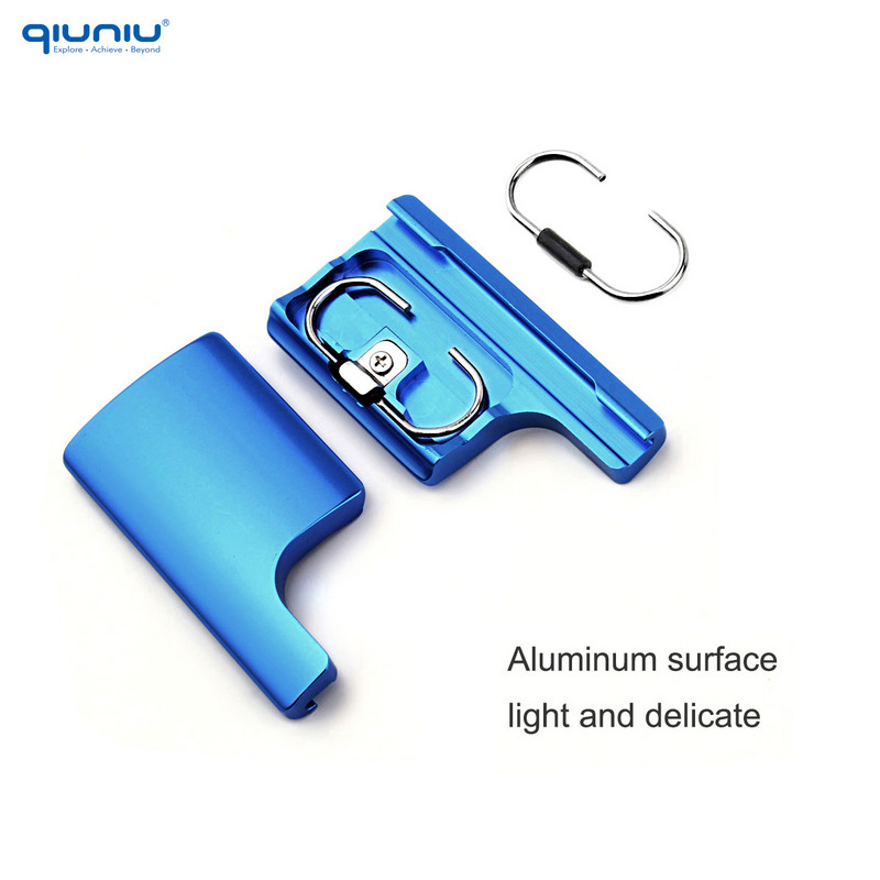 QIUNIU Snap Latch CNC aluminiu BackDoor Clip Lock Cataramă pentru GoPro Hero 4 / 3+ Carcasă pentru accesorii Go Pro