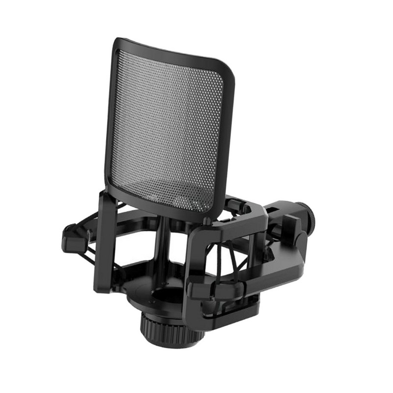 Mikrofon Shock Mount Erős mikrofon rezgéscsillapító Podcast rögzítéshez otthon