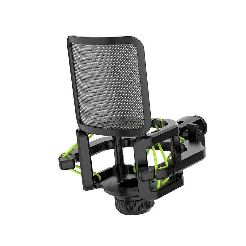 Mikrofon Shock Mount Erős mikrofon rezgéscsillapító Podcast rögzítéshez otthon