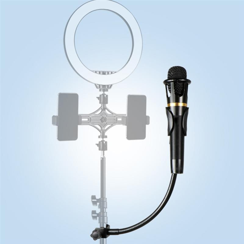Mikrofona statīvs Mikrofona sviras turētāja stieņa statīvs Rotējams skavas kronšteins Zoss kakla stiprinājuma klips Regulējams universāls atbalsts C tips