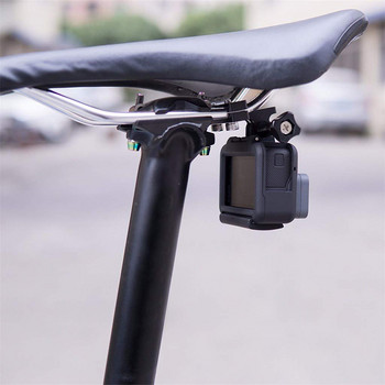 Ποδηλατικό ποδήλατο αγώνων σέλας Σφιγκτήρας καθίσματος ράγας βάσης για GoPro Hero 11 10 9 8 7 6 5 Αξεσουάρ κάμερας Xiaomi Sjcam Eken Go Pro