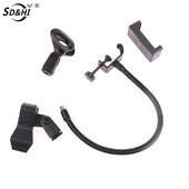 Rugalmas hattyúnyak mikrofonállvány asztali bilinccsel Rádiós Stúdióhoz, Élő adáshoz